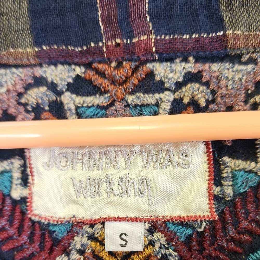 Johnny Was Multicolor Embroidered Tunic Peasant Top Size S - Picture 3 of 5